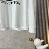 Back view of Louis Vuitton luxury clothing with monogram-inspired silhouette