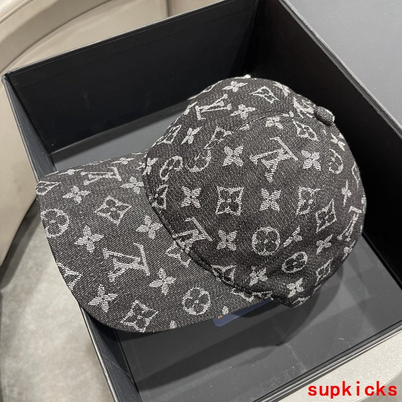 Close-up detail view of Louis Vuitton unisex cap