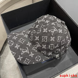 Close-up detail view of Louis Vuitton unisex cap