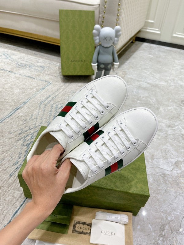 Gucci fresh white-and-black luxury sneakers view 5 streetwear statement look