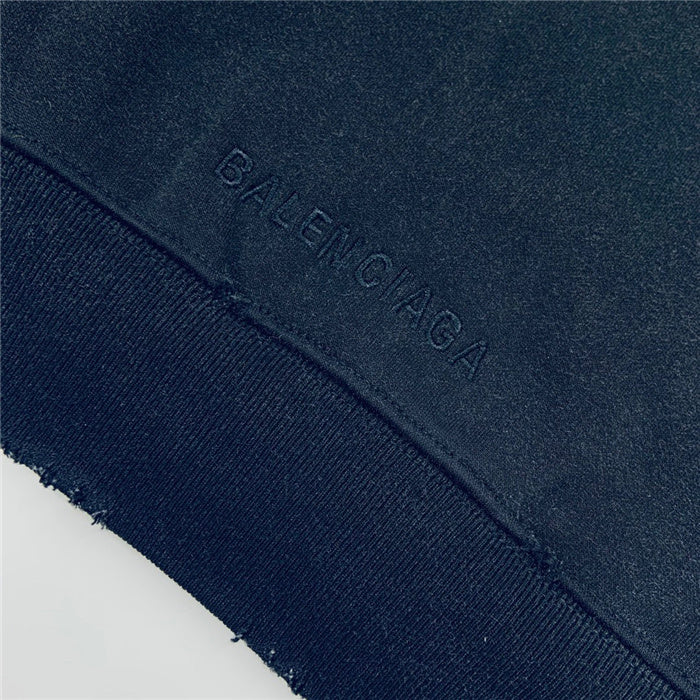 Close-up of Balenciaga designer clothing craftsmanship