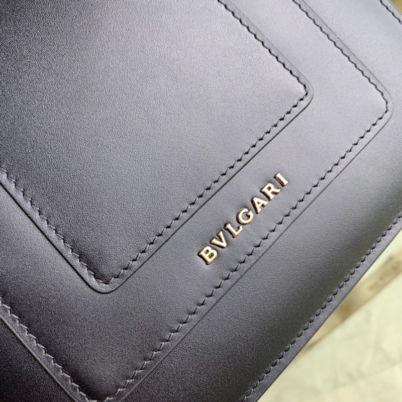 Bold Faux Leather Handbag - Polished Finish | Women's Statement Accessory #1693 - interior view (image 6) of designer-inspired handbag