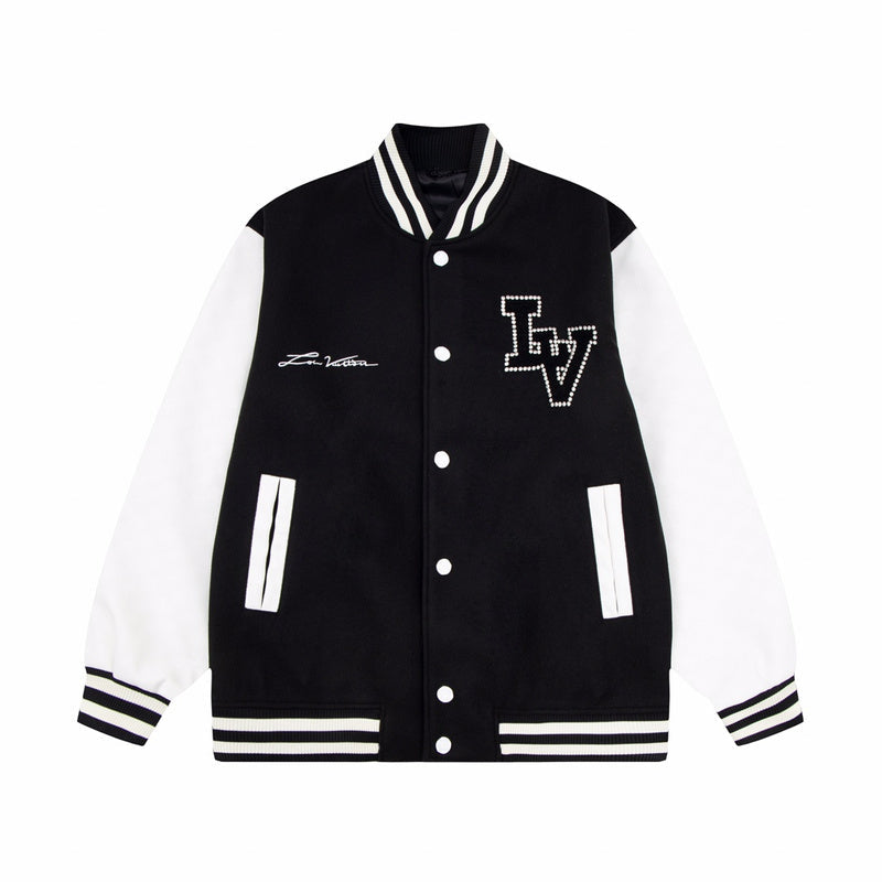 Side profile of Louis Vuitton luxury clothing with contemporary cut