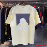 Side profile of Rhude luxury clothing with contemporary cut