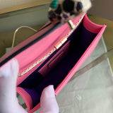 Classic Vegan Leather Handbag - Smooth Faux-Leather Exterior | Women's Luxury Handbag #1686 - side angle view (image 2) of designer-inspired handbag