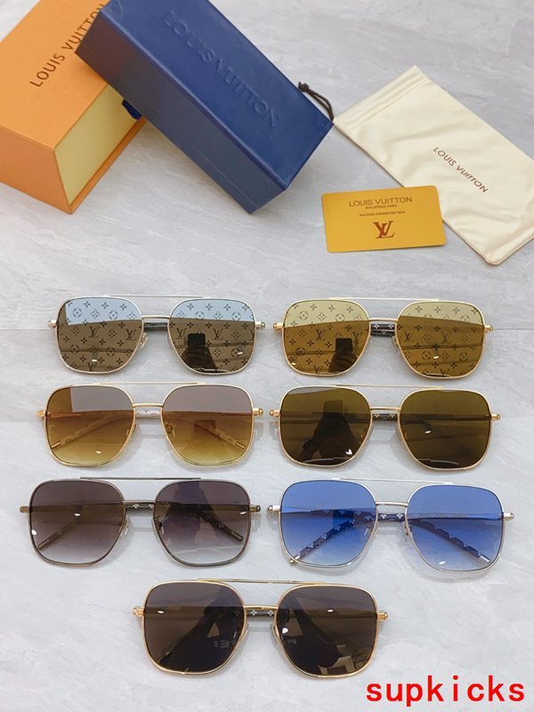 Lifestyle view of Louis Vuitton unisex sunglasses