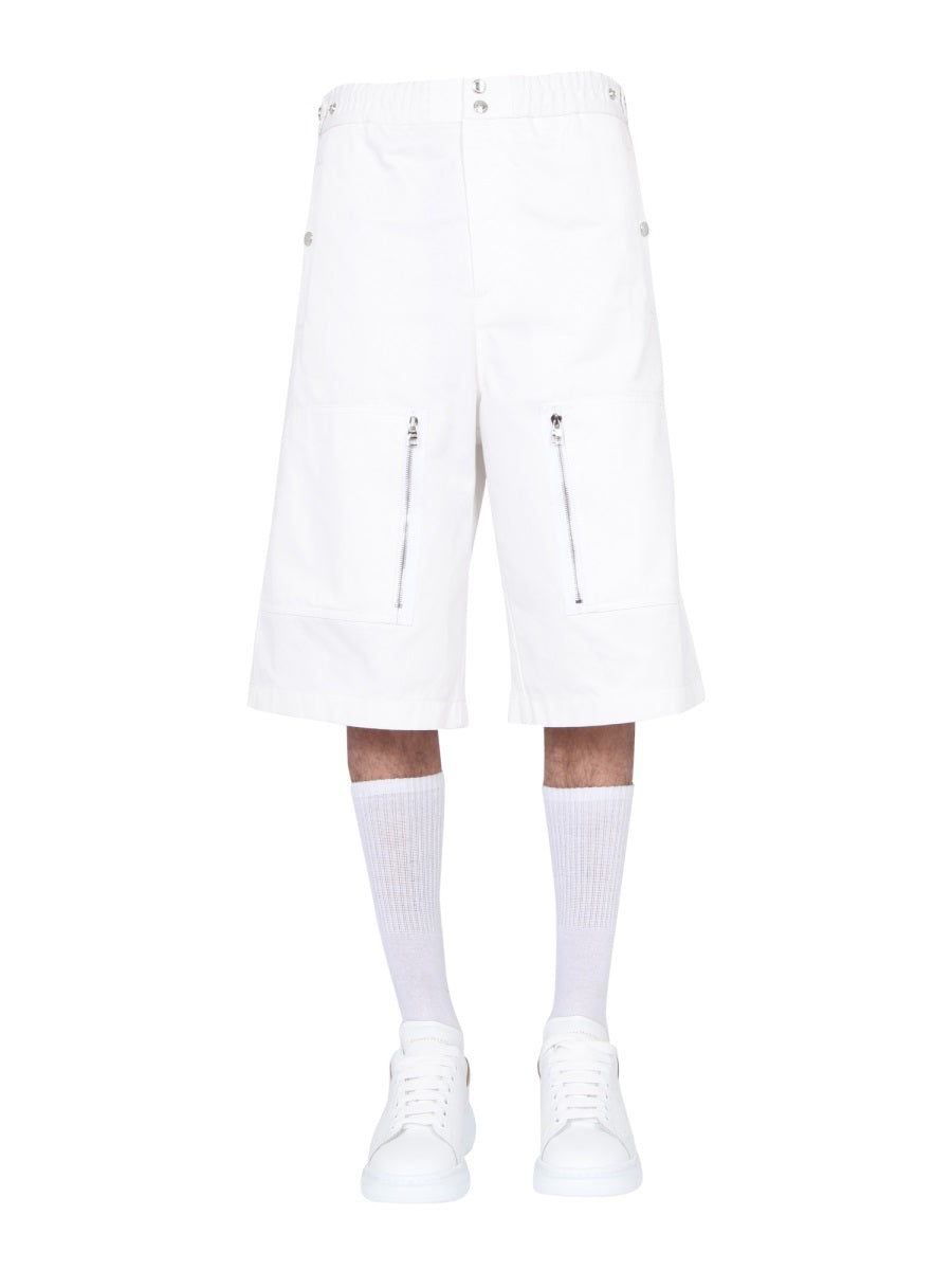 Alexander McQueen Shorts? Alexander Mcqueen Men Japanese Gabardine Shorts Premium Designer Casual Shorts