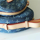  crossbody bag close-up of hardware and finish