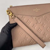 Back view of structured sleek women's handbag – women's luxury handbag