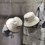 Close-up detail view of Burberry unisex cap