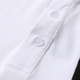 Front view of Polo cotton polo shirt with logo-detail design
