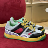 Gucci Streetwear sneakers in two-tone signature lace-up style front view