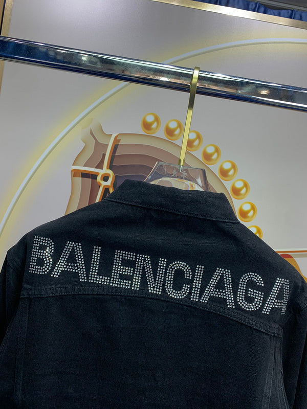 Close-up of Balenciaga designer clothing craftsmanship