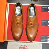 Hermes shoes Style 067 - close-up of refined designer finish