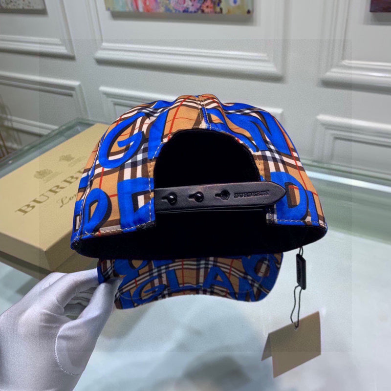 Side view of Burberry unisex cap