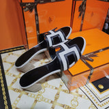 Hermès Camel Espadrille Wedge Sandals - Lifestyle Styling Shot