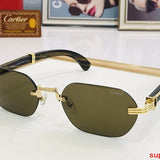 Angled view of Cartier unisex sunglasses