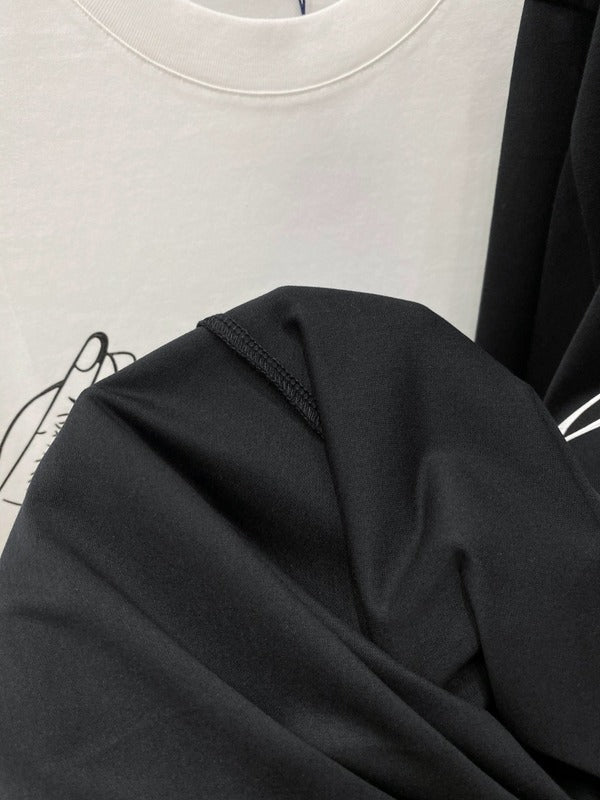 Side profile of Louis Vuitton cotton t-shirt with everyday silhouette