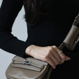 Close-up detail of effortless bag design