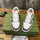 Gucci neutral cream luxury sneakers view 5 sleek tonal finish