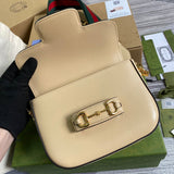 Back view of structured refined women's handbag – women's statement bag