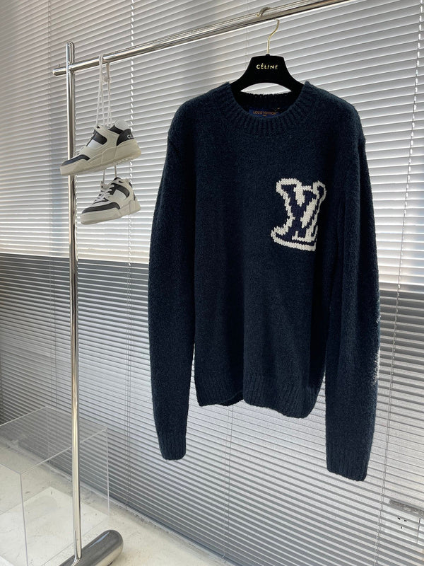Front view of Louis Vuitton luxury clothing with everyday silhouette