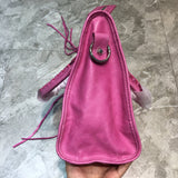 Polished Vegan Leather Handbag - Versatile Everyday Design | Women's Everyday Carry Handbag #969 - hardware and detail close-up (image 5) of designer-inspired handbag