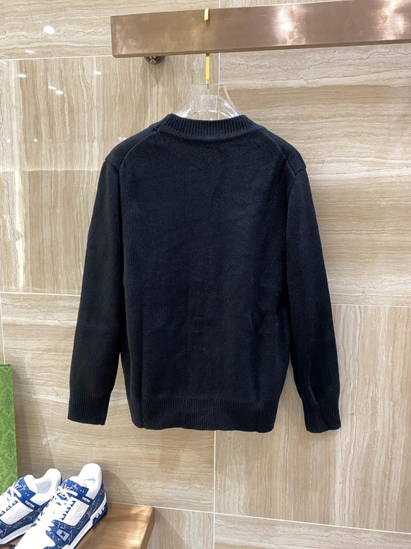 Side profile of Louis Vuitton luxury clothing with monogram-inspired silhouette