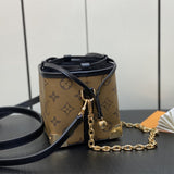  crossbody bag close-up of hardware and finish