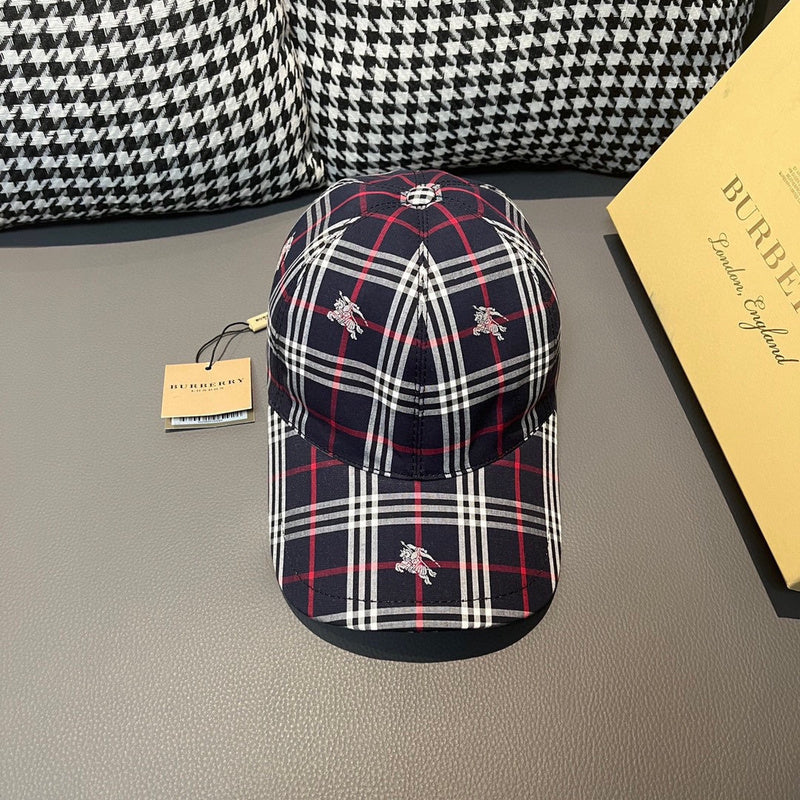 Side view of Burberry unisex cap