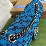 Back view of premium structured women's handbag – women's luxury accessory