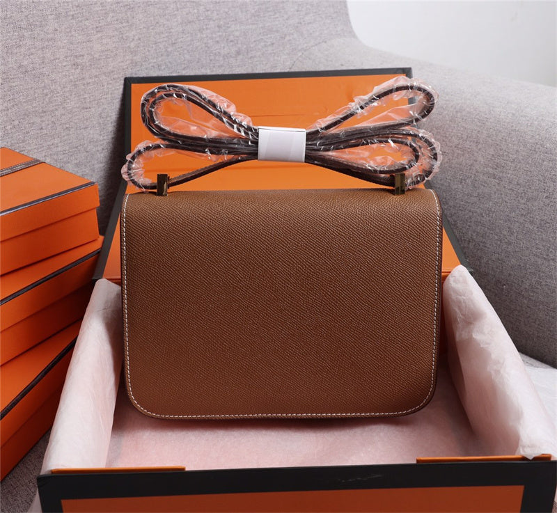 Polished bag shown from front angle