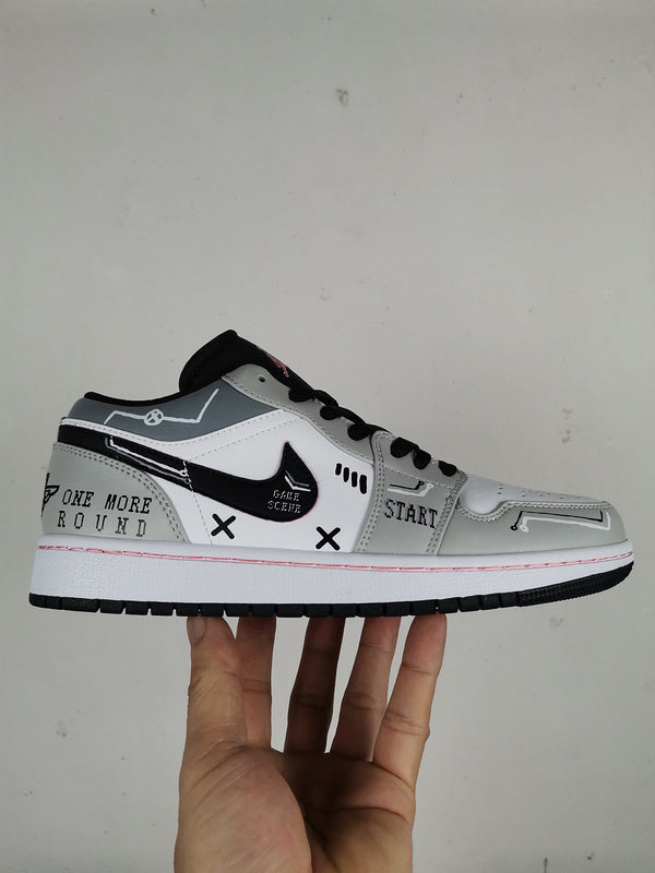 Nike soft grey luxury sneakers view 4 premium leather build