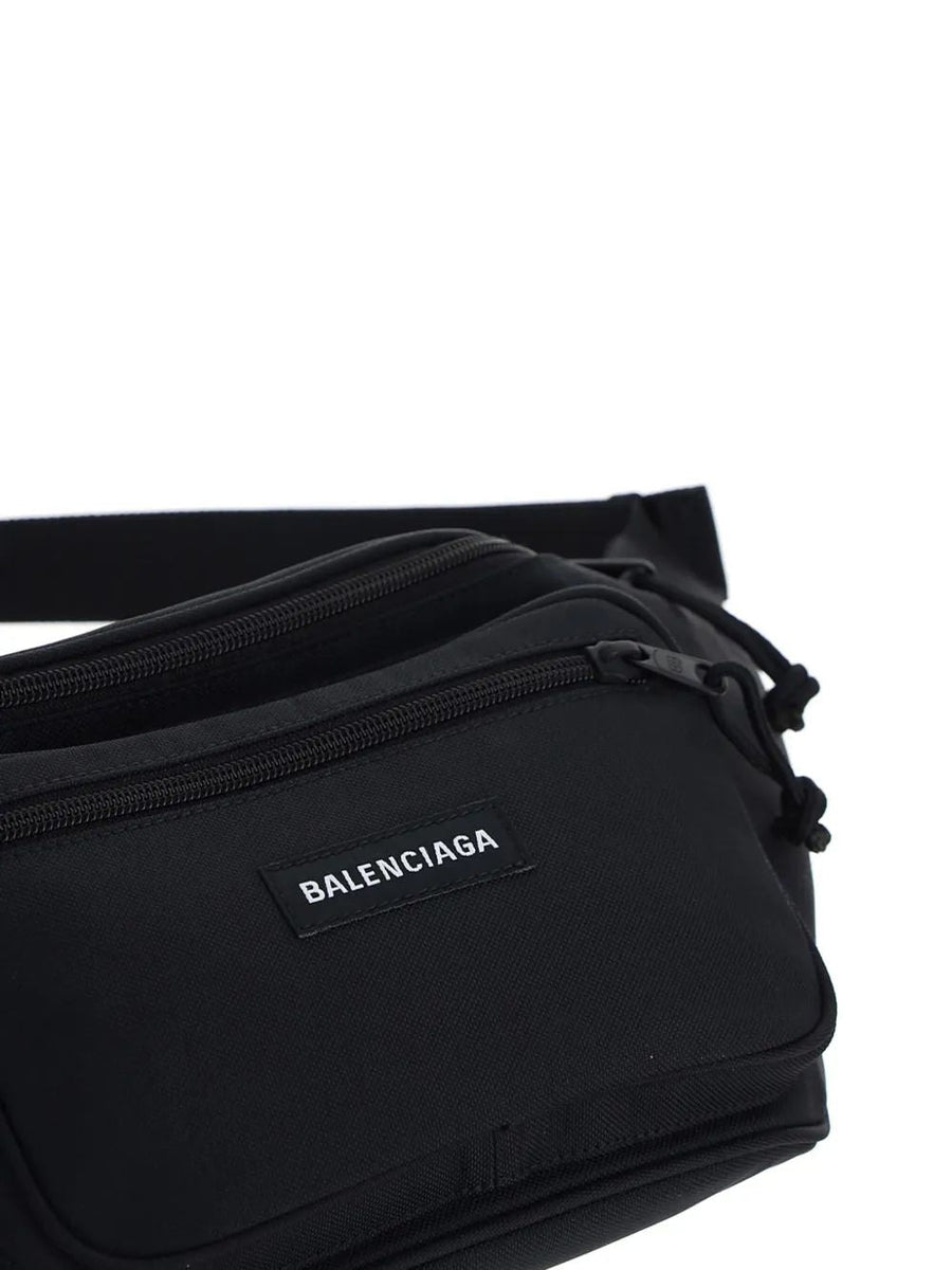 Close-up of Balenciaga handbags hardware and fine stitching