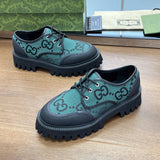Gucci all-black luxury sneakers view 7 heritage-inspired look