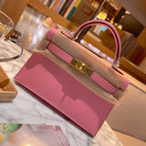 Side view of versatile structured handbag