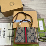 Front view of structured modern women's handbag – women's designer-style accessory