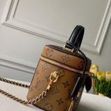 Back view of refined premium women's handbag – women's everyday handbag