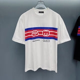 Front view of Gucci luxury clothing with monogram-inspired silhouette