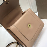 Statement Vegan Leather Handbag - Signature Hardware Accents | Women's Designer-Inspired Purse #1768 - back view (image 4) of designer-inspired handbag