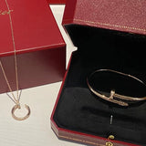 Close-up detail view of Cartier unisex jewelry piece