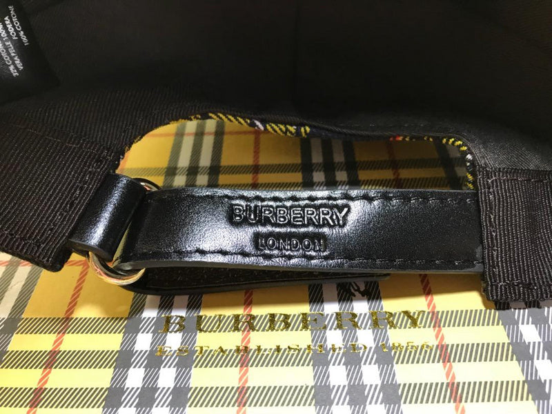 Front view of Burberry unisex cap