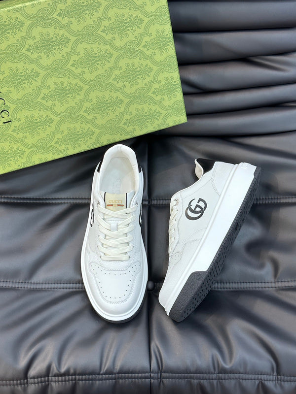 Gucci crisp white luxury sneakers view 10 cushioned comfort fit