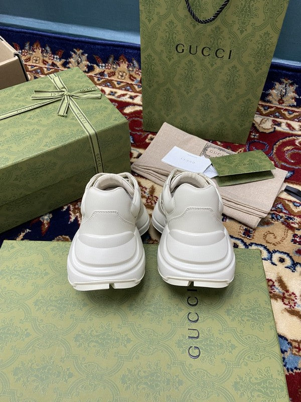 Gucci sneakers detailed view showing premium designer craftsmanship