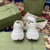 Gucci sneakers detailed view showing premium designer craftsmanship