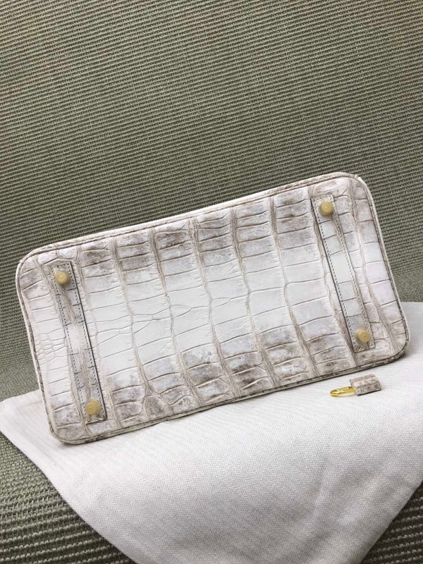 Side view of modernist structured handbag