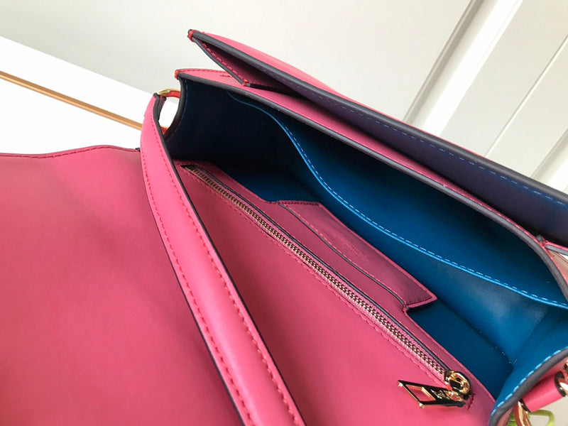 Side profile of modern statement women's handbag – women's statement bag