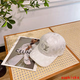 Close-up detail view of Louis Vuitton unisex cap