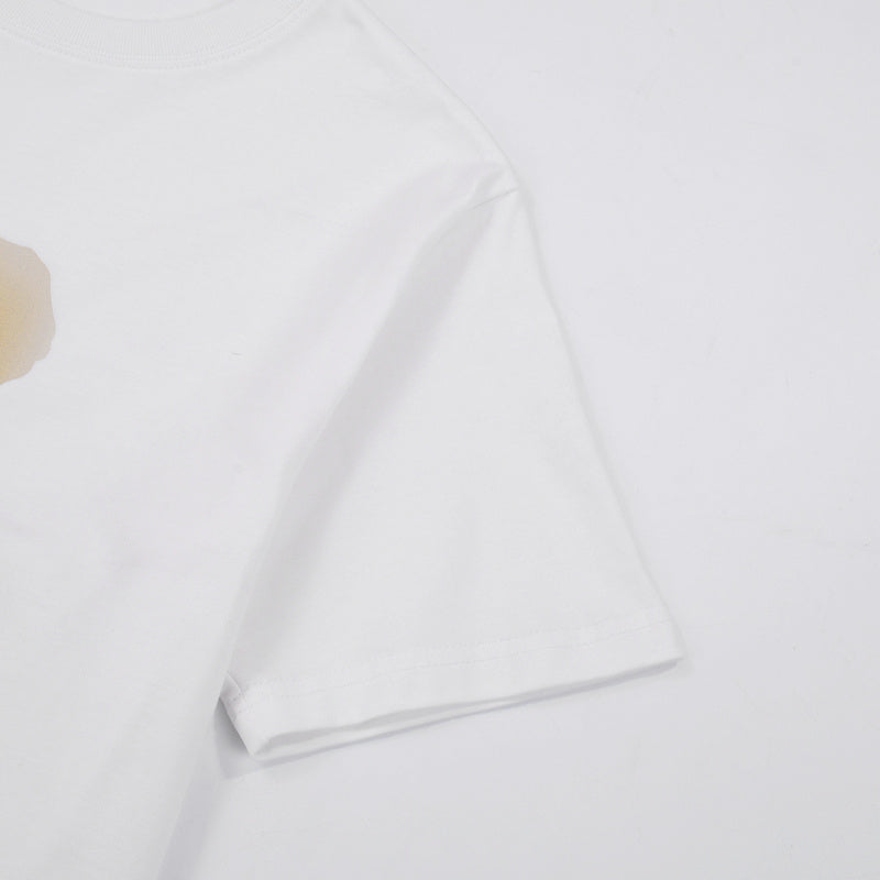 Flat lay presentation of Louis Vuitton cotton t-shirt with contemporary cut