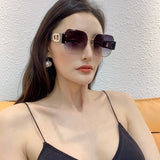 Side view of Louis Vuitton unisex sunglasses